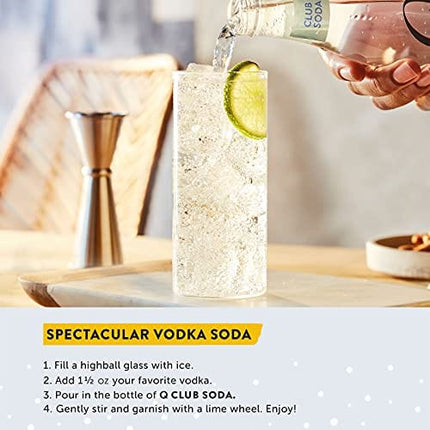 Q Mixers Club Soda, Premium Club Soda, 6.7 Fl Oz (Pack of 24)