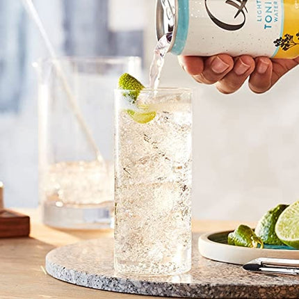 Q Mixers Light Tonic Water, Premium Cocktail Mixer, 7.5 oz (12 Cans)