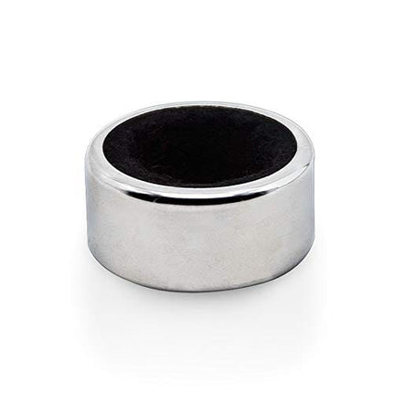 Sunnyac Pack of 4 Kitchen Stainless Steel Wine Bottle Collars, Durable and Plated Wine Drip Ring (Black Smooth)