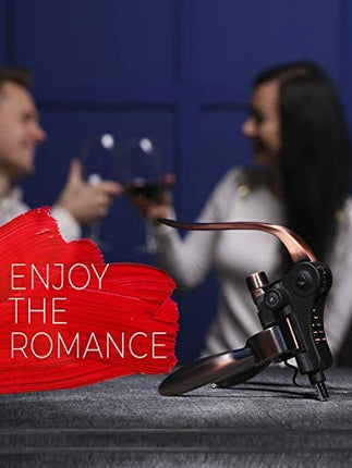 Wine Corkscrew Opener Rabitt - Style Set Bottle Opener Wine Opener Wine Accessories RedNoel Opener Wine Corkscrew Opener Lever Cork Wine Kit: With Foil Cutter,Wine Stopper And Extra Spiral (Bronze)