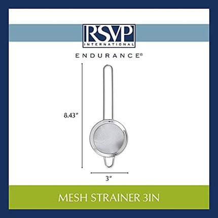 RSVP Endurance Kitchen Collection Spoon Rest, 3-Inch, Stainless Steel