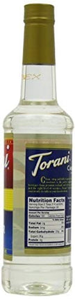Torani Cane Sugar Sweetener Syrup, 25.4 oz Plus One Syrup Pump