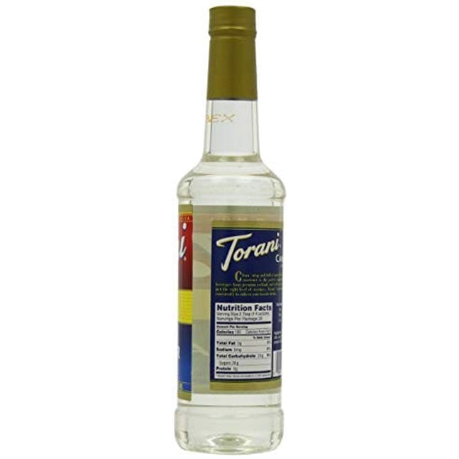 Torani Cane Sugar Sweetener Syrup, 25.4 oz Plus One Syrup Pump