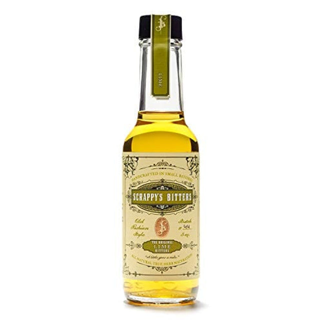 Scrappy's Bitters - Lime, 5 oz - Organic Ingredients, Finest Herbs & Zests, No Extracts, Artificial Flavors, Chemicals or Dyes. Made in the USA!