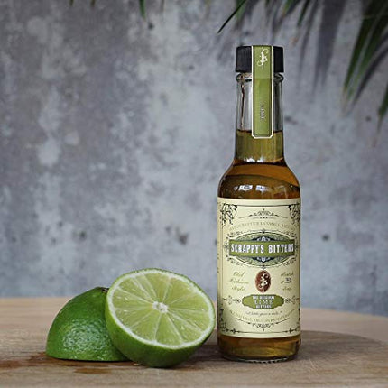 Scrappy's Bitters - Lime, 5 oz - Organic Ingredients, Finest Herbs & Zests, No Extracts, Artificial Flavors, Chemicals or Dyes. Made in the USA!