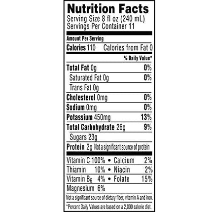 Simply Orange Juice, 89 fl oz, 100% Juice Not from Concentrate, Pulp Free