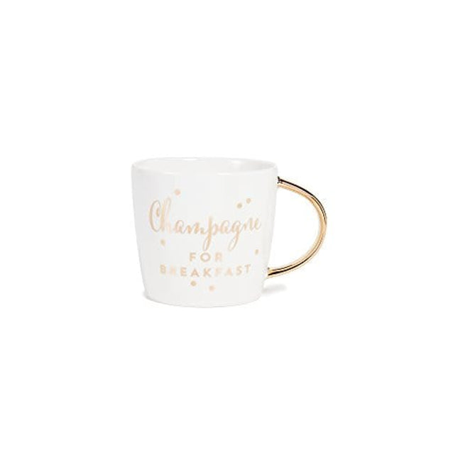 slant collections 14-Ounce Porcelain Coffee Mug, Champagne
