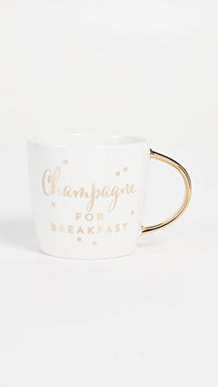 slant collections 14-Ounce Porcelain Coffee Mug, Champagne