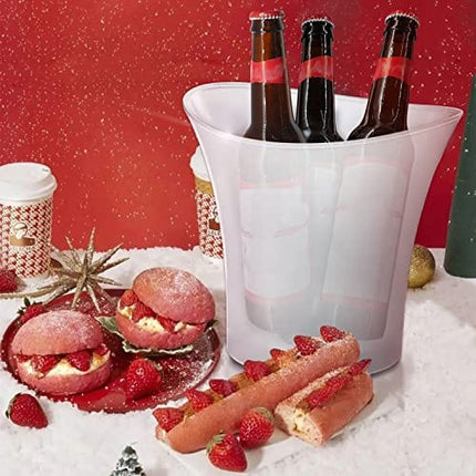 Smad LED Lighted Ice Bucket Color Changing Drinking Wine Champagne Buckets for Party Home Weddings, 5L