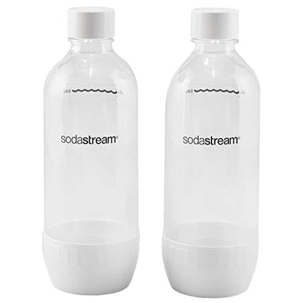 SodaStream Carbonating Bottle, 1 liter, White (Pack of 2)