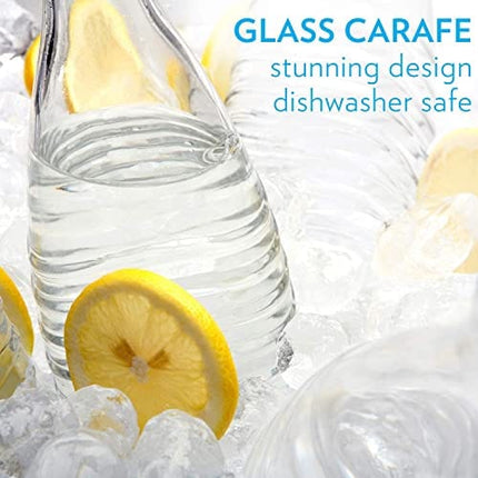 SodaStream Glass Carbonating Carafe (Aqua Fizz, Crystal, Penguin Machines Only)