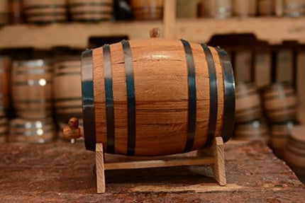 Personalized - Custom Engraved American Premium Oak Aging Barrel - Age your own Whiskey, Beer, Wine, Bourbon, Tequila, Rum, Hot Sauce & More | Barrel Aged (5 Liters)