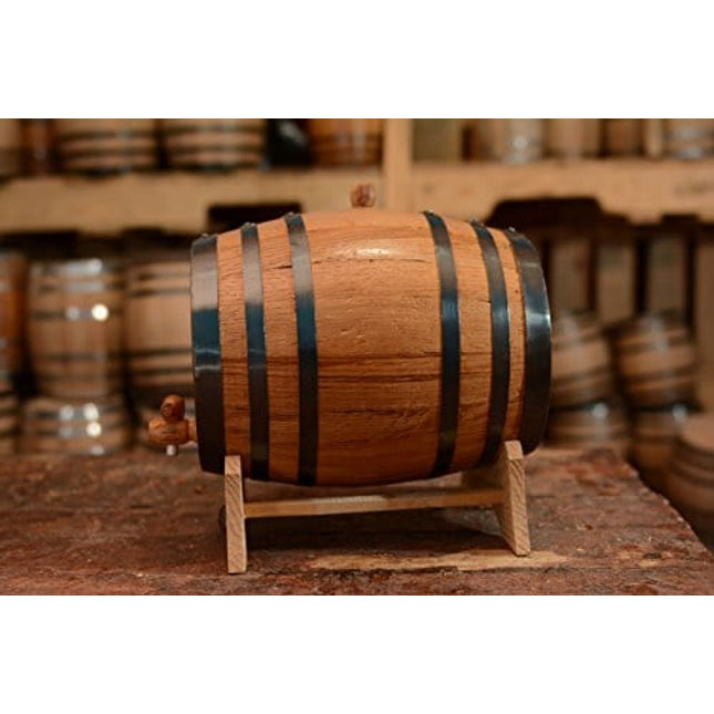 Personalized - Custom Engraved American Premium Oak Aging Barrel - Age your own Whiskey, Beer, Wine, Bourbon, Tequila, Rum, Hot Sauce & More | Barrel Aged (5 Liters)