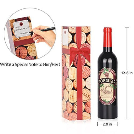 Wine Accessories Gift Set - 5 Pcs Deluxe Wine Corkscrew Opener Sets Bottle Shape in Elegant Gift Box, Great Wine Gifts Idea for Wine Lovers, Friends, Christmas, Anniversary