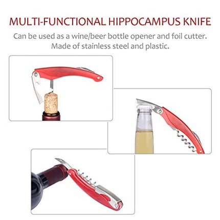 Wine Accessories Gift Set - 5 Pcs Deluxe Wine Corkscrew Opener Sets Bottle Shape in Elegant Gift Box, Great Wine Gifts Idea for Wine Lovers, Friends, Christmas, Anniversary