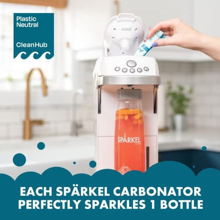 Spärkel Beverage System (Seafoam) - Sparkling Water and Soda Maker - A New Way of Sparkling - Use Fresh & Natural Ingredients - No CO2 Tank Needed