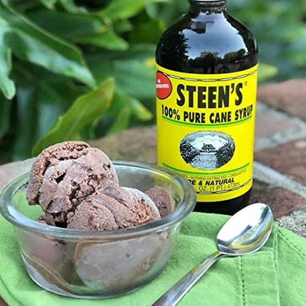 Steen's 100% Pure Cane Syrup, 16fl. Oz - No Preservatives - Pure & Natural - Open Kettle