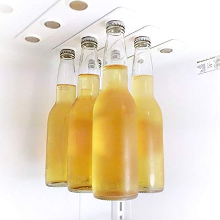 BottleLoft by Strong Like Bull Magnets, the original Magnetic Bottle Hanger, 2 Strip Pack (holds 6 bottles)