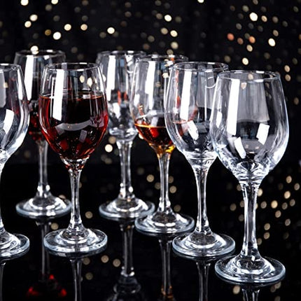 SUNNOW Vastto 10 Ounce Classic Crystal Wine Glass,for Home Dinning, Bar and Party,Set of 12