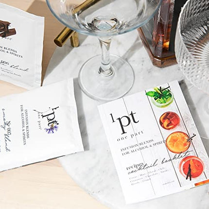 1pt Cocktail Infusion Master Kit - Craft Cocktail Home Bar Infuser Kit w/ Infusion Bottle & Infusion Blend Variety Pack, 9 Piece Set