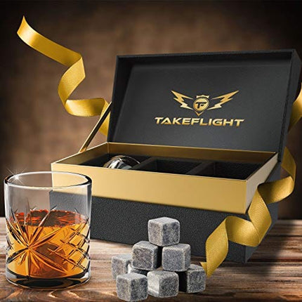 Whiskey Glasses Gift Set - Whisky Gifts for Men | Fill this Whiskey Glass Set with Your Favorite Bourbon or Scotch | Cool Gifts for Men, Father's Day Gift for Dad or Brother, Man Cave Accessories