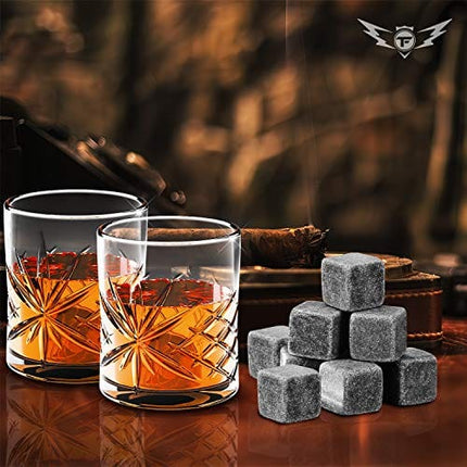Whiskey Glasses Gift Set - Whisky Gifts for Men | Fill this Whiskey Glass Set with Your Favorite Bourbon or Scotch | Cool Gifts for Men, Father's Day Gift for Dad or Brother, Man Cave Accessories