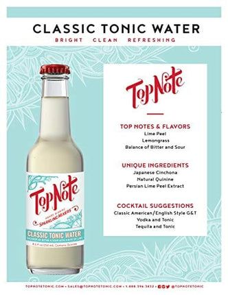 Top Note Tonic Sparkling Classic Tonic Water - 16 pack (4 x 8.5oz/4pack)