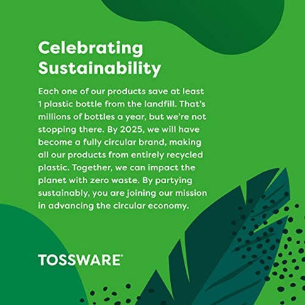 TOSSWARE POP 6oz Flute Jr SET OF 12, Premium Quality, Recyclable, Unbreakable & Crystal Clear Plastic Champagne Glasses, 12 Count (Pack of 1)