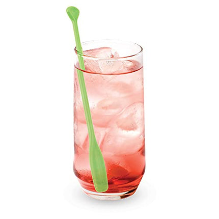 True Party Paddle Stir Sticks, Pack of 5, Multicolor Cocktail Stir Sticks, Drink Accessories