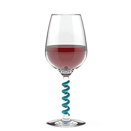 True Stem Springs Silicone Wine Charms, Set of 6, multicolor