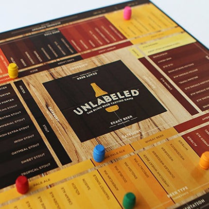 Unlabeled - The Blind Beer Tasting Board Game: Put Your Taste Buds to The Test and Play at Home or at The bar!