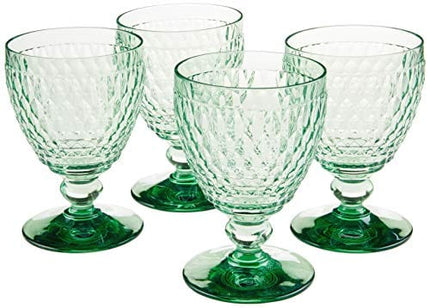 Boston Wine Goblet Set of 4 by Villeroy & Boch,Crystal - Green