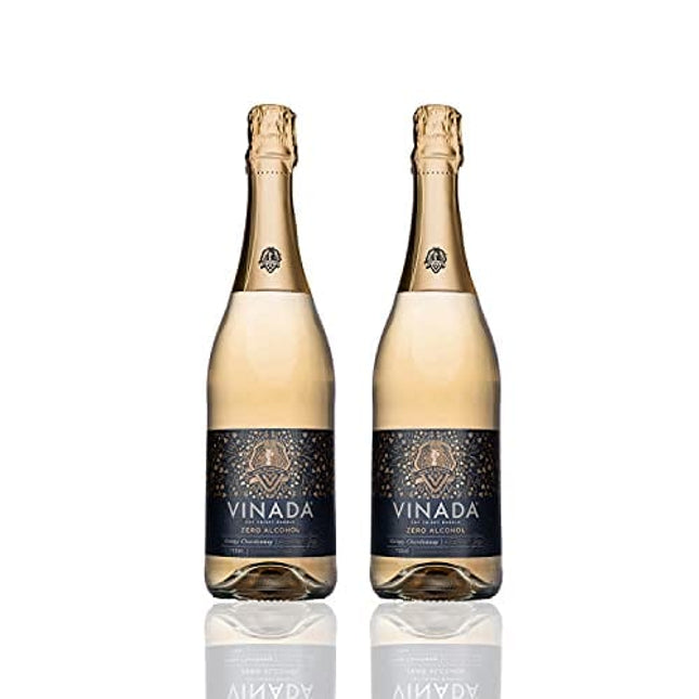 VINADA - Crispy Chardonnay - Zero Alcohol Wine - 750 ml (2 Glass Bottles)