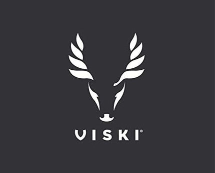 Viski Wrapped Leather Pouch-Travel Liquor Men-Stainless Steel Pocket Flask Brown Case, Set of 1
