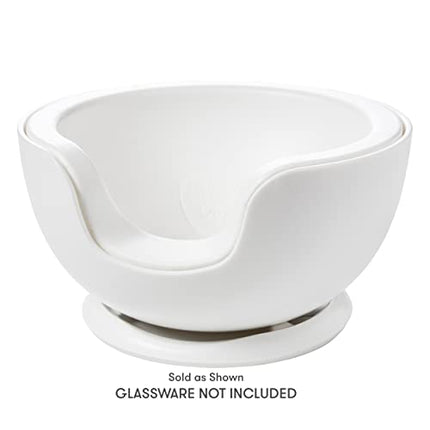 VoChill Stemless Wine Glass Chiller | Keep the Chill In Your Glass | New Wine Accessory | Separable & Refreezable Chill Cradle | Actively Chills Stemless Glassware | Quartz, Pair Stemless