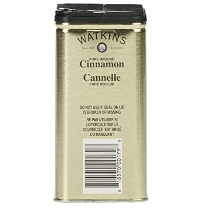 Watkins Gourmet Spice Tin, Pure Ground Cinnamon, 6 oz. Tin, 1-Count