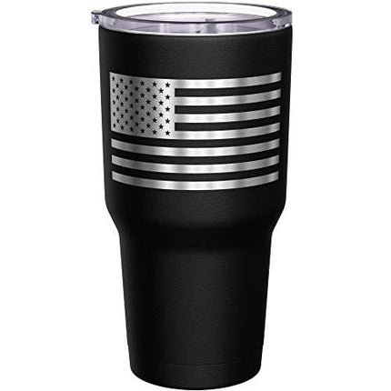We The People Holsters - Gadsden Flag - Dont Tread On Me - Snake Tumbler - American Flag Coffee Travel Mug - American Made Travel Mug - Double Insulated Tumbler - 30 oz