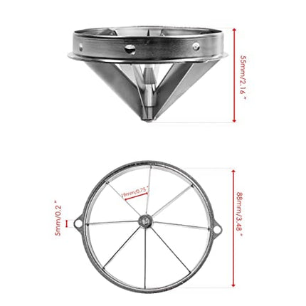 WICHEMI 8 Section Blade Commercial Lemon Cutter Blade for 8 Section Easy Wedger Stainless Steel Fruit Lime Slicer Vegetable Chopper Dicer 8 Wedger Blade