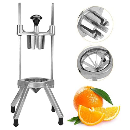 WICHEMI Commercial Lemon Cutter Easy Wedger Stainless Steel Fruit Lime Slicer Vegetable Chopper Dicer 8 Wedger for Lemons Limes Tomatoes Potatoes