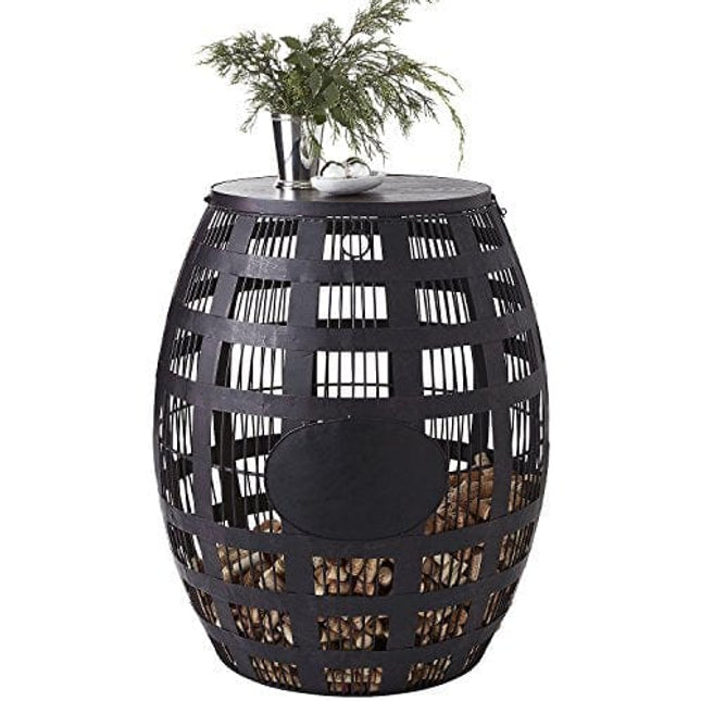 Barrel Cork Catcher Side Table