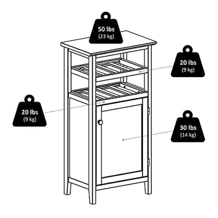 Winsome Alta Wine Storage, Espresso, 19.13"W x 37.48"H x 12.72"D