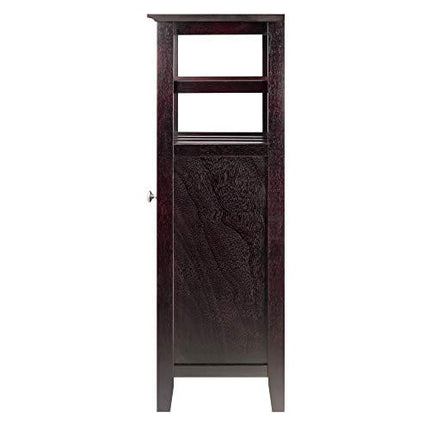 Winsome Alta Wine Storage, Espresso, 19.13"W x 37.48"H x 12.72"D