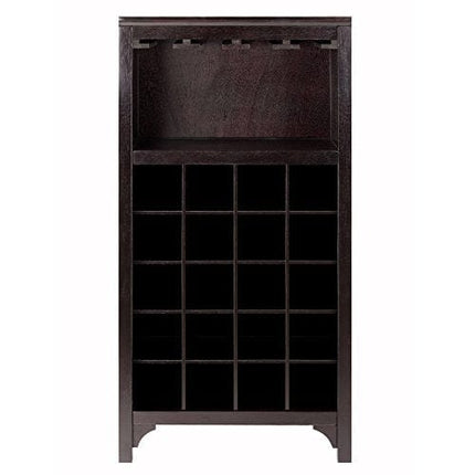 Winsome Ancona Wine Storage, Dark Espresso