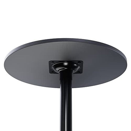 Winsome Obsidian Pub Table Round Black Mdf Top with Black Leg And Base - 23.7-Inch Top, 39.76-Inch Height