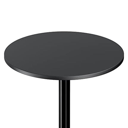 Winsome Obsidian Pub Table Round Black Mdf Top with Black Leg And Base - 23.7-Inch Top, 39.76-Inch Height