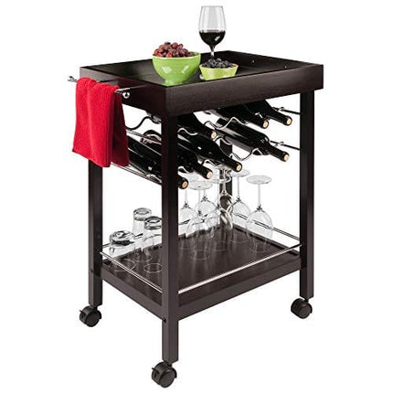 Winsome Trading, Inc. Johnnie Wine Storage, Dark Espresso