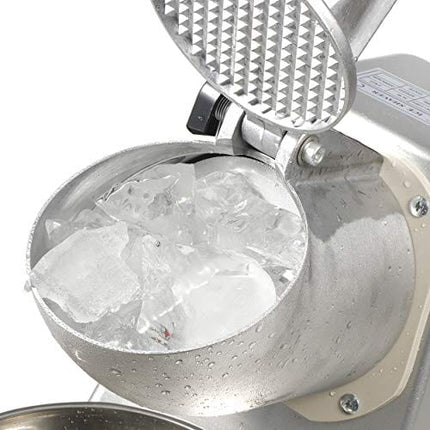 ZENY Ice Shaver Machine Electric Snow Cone Maker Stainless Steel Shaved Ice Machine 145lbs Per Hour