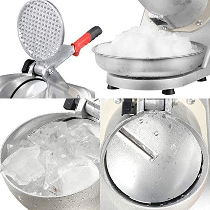 ZENY Ice Shaver Machine Electric Snow Cone Maker Stainless Steel Shaved Ice Machine 145lbs Per Hour