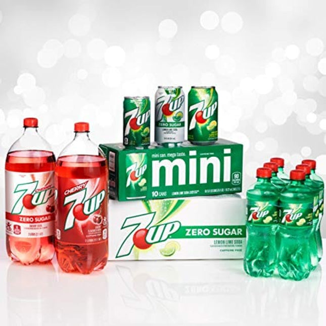 7UP Lemon Lime Soda, Naturally Flavored and Caffeine Free, 12 Fl Oz Cans (pack of 12)