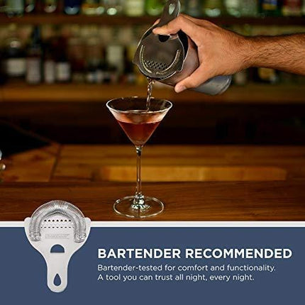 Hawthorne Cocktail Strainer - Stainless Steel Strainer for Professional Bartenders and Mixologists